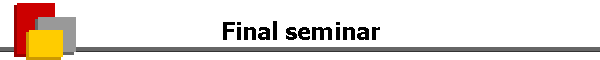 Final seminar